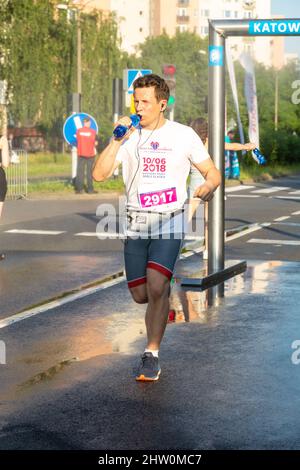 3 Rd Wizz Air Katowice Mezza Maratona, Katowice, Slesia, Polonia. Luglio 19, 2021. Mezza maratona, runner. Foto Stock