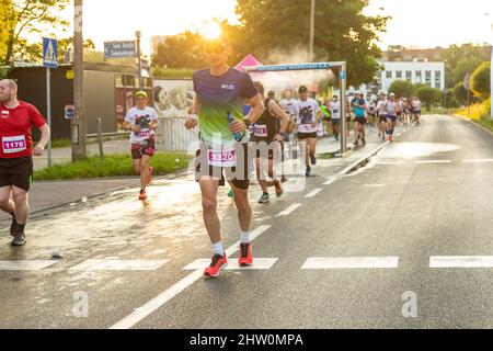 3 Rd Wizz Air Katowice Mezza Maratona, Katowice, Slesia, Polonia. Luglio 19, 2021. Mezza maratona, corridori. Foto Stock