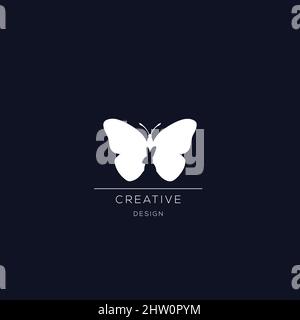 Logo astratto disegno vettore modello negativo spazio stile. Icona del logo di avvio Illustrazione Vettoriale