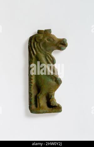 Arte ispirata a Taweret Amulet, periodo tardo-tolemaico, dinastia 26–30, 664–30 a.C., dall'Egitto, Glassed faience, H. 4,1 cm (1 5/8 poll., opere classiche modernizzate da Artotop con un tuffo di modernità. Forme, colore e valore, impatto visivo accattivante sulle emozioni artistiche attraverso la libertà delle opere d'arte in modo contemporaneo. Un messaggio senza tempo che persegue una nuova direzione selvaggiamente creativa. Artisti che si rivolgono al supporto digitale e creano l'NFT Artotop Foto Stock