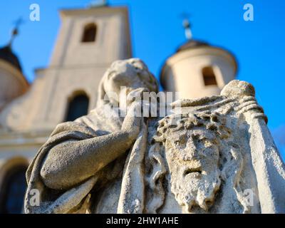 Calvario chiesa (Kalvaria templom) vicino alla città. La città medievale di Koeszeg nella Transdanubia occidentale vicino al confine austriaco. Europa, Est Foto Stock