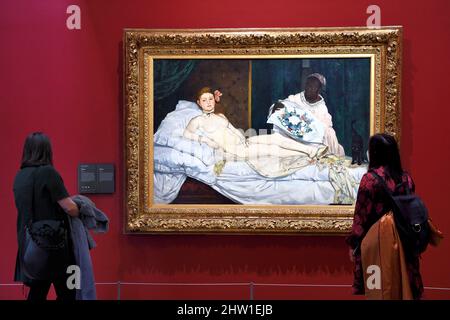 Francia, Parigi, Museo d'Orsay, Olympia (1863) del pittore Edouard Manet Foto Stock