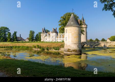 Francia, Loiret (45), Valle della Loira Patrimonio Mondiale dell'UNESCO, Sully-sur-Loire, Castello di Sully-sur-Loire, secoli 14 °-18 ° Foto Stock