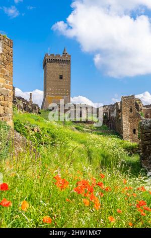 Francia, Haute Loire, fortezza feudale di Polignac Foto Stock