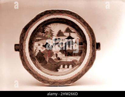 Arte ispirata alla piastra ad acqua calda, 1800–1830, Made in China, cinese, porcellana, 2 x 10 1/8 poll. (5,1 x 25,7 cm), Ceramica, opere classiche modernizzate da Artotop con un tuffo di modernità. Forme, colore e valore, impatto visivo accattivante sulle emozioni artistiche attraverso la libertà delle opere d'arte in modo contemporaneo. Un messaggio senza tempo che persegue una nuova direzione selvaggiamente creativa. Artisti che si rivolgono al supporto digitale e creano l'NFT Artotop Foto Stock