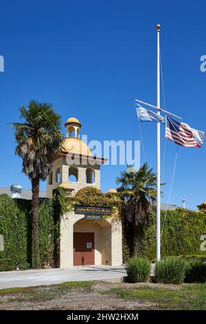 Ingresso a Giosuè Hendy Iron Works Museum, Sunnyvale, California, Stati Uniti d'America Foto Stock