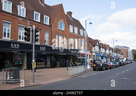 Vista su Potters Bar, Hertfordshire nel Regno Unito Foto Stock