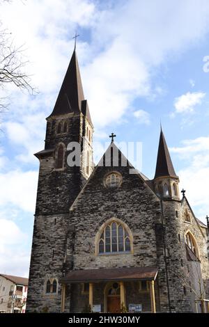 Chiesa cattolica di Interlaken in Svizzera Foto Stock