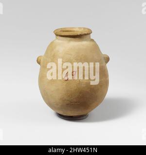 Arte ispirata da alabastron alabastro (vaso di profumo), arcaico o classico, 6th–5th secolo a.C., cipriota, Alabastro, H. 2 1/2 (6,4 cm); Diam. 2 1/16 poll. (5,2 cm), vasi di pietra vari, il pallone globulare ha due alette arrotondate, un collo largo squat, e un bordo convesso, opere classiche modernizzate da Artotop con un tuffo di modernità. Forme, colore e valore, impatto visivo accattivante sulle emozioni artistiche attraverso la libertà delle opere d'arte in modo contemporaneo. Un messaggio senza tempo che persegue una nuova direzione selvaggiamente creativa. Artisti che si rivolgono al supporto digitale e creano l'NFT Artotop Foto Stock