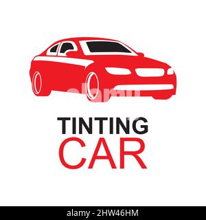 Logo vettoriale del servizio di colorazione auto Illustrazione Vettoriale