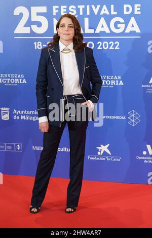 Madrid, Spagna. 03rd Mar 2022. Nora Navas partecipa alla presentazione del Malaga Film Festival all'Hotel Villamagna di Madrid. (Foto di Atilano Garcia/SOPA Images/Sipa USA) Credit: Sipa USA/Alamy Live News Foto Stock