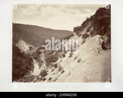 Arte ispirata a Sulphur Creek e Road to Geyser, 1868–70, stampato ca. 1876, stampa in argento albume da vetro negativo, fotografie, Carleton E. Watkins (americano, 1829–1916, opere classiche modernizzate da Artotop con un tuffo di modernità. Forme, colore e valore, impatto visivo accattivante sulle emozioni artistiche attraverso la libertà delle opere d'arte in modo contemporaneo. Un messaggio senza tempo che persegue una nuova direzione selvaggiamente creativa. Artisti che si rivolgono al supporto digitale e creano l'NFT Artotop Foto Stock