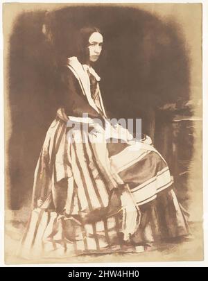 Arte ispirata dalla sig.ra Marian Murray, Lady Stair, 1843–47, carta salata stampata da negativo cartaceo, fotografie, David Octavius Hill (British, Perth, Scotland 1802–1870 Edimburgo, Scozia), Robert Adamson (British, St. Andrews, Scozia 1821–1848 St. Andrews, Scozia, opere classiche modernizzate da Artotop con un tocco di modernità. Forme, colore e valore, impatto visivo accattivante sulle emozioni artistiche attraverso la libertà delle opere d'arte in modo contemporaneo. Un messaggio senza tempo che persegue una nuova direzione selvaggiamente creativa. Artisti che si rivolgono al supporto digitale e creano l'NFT Artotop Foto Stock