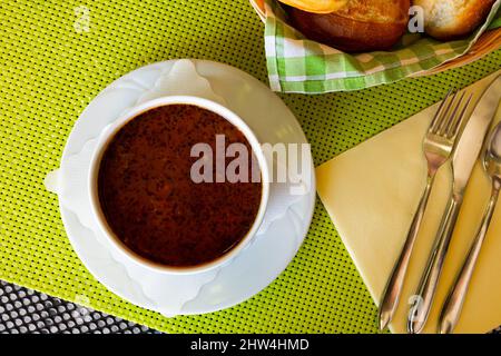 Piatto di carne Bogracs Foto Stock