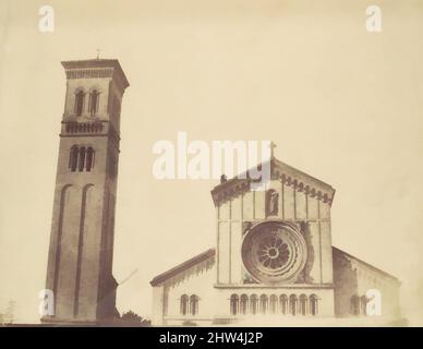 Arte ispirata da Wilton Church, facciata e Campanile, 1850s, stampa in argento albume da carta negativa, fotografie, Unknown (britannico, opere classiche modernizzate da Artotop con un tuffo di modernità. Forme, colore e valore, impatto visivo accattivante sulle emozioni artistiche attraverso la libertà delle opere d'arte in modo contemporaneo. Un messaggio senza tempo che persegue una nuova direzione selvaggiamente creativa. Artisti che si rivolgono al supporto digitale e creano l'NFT Artotop Foto Stock