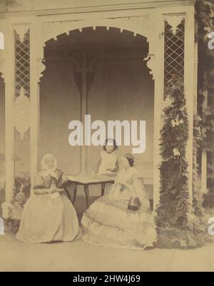 Arte ispirata da Anna Wöss, Maria e Maria Antonietta, 1850s–60s, stampa in argento albume da vetro negativo, 24,5 x 19,5 cm. (9 5/8 x 7 11/16 pollici), fotografie, Franz Antoine (austriaco, 1814–1882, opere classiche modernizzate da Artotop con un tuffo di modernità. Forme, colore e valore, impatto visivo accattivante sulle emozioni artistiche attraverso la libertà delle opere d'arte in modo contemporaneo. Un messaggio senza tempo che persegue una nuova direzione selvaggiamente creativa. Artisti che si rivolgono al supporto digitale e creano l'NFT Artotop Foto Stock