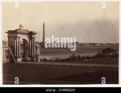 Art Inspired by View of Chowringhee from Government House, Calcutta, 1858–61, albumen silver print, Image: 11,1 x 15,8 cm (4 3/8 x 6 1/4 in.), Photographs, John Constantine Stanley (British, 1837–1878, Classic works Modernized by Artotop with a splash of modernity. Forme, colore e valore, impatto visivo accattivante sulle emozioni artistiche attraverso la libertà delle opere d'arte in modo contemporaneo. Un messaggio senza tempo che persegue una nuova direzione selvaggiamente creativa. Artisti che si rivolgono al supporto digitale e creano l'NFT Artotop Foto Stock