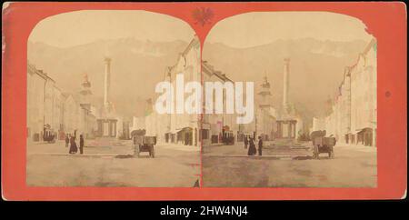 Art Inspired by Group of 5 Stereograph views of Austria, 1870s–1910s, stampe in argento albume, supporti circa: 8,9 x 17,8 cm (3 1/2 x 7 poll.), fotografie, Franz Richard Unterberger (austriaco), Unterberger sconosciuto, opere classiche modernizzate da Artotop con un tuffo di modernità. Forme, colore e valore, impatto visivo accattivante sulle emozioni artistiche attraverso la libertà delle opere d'arte in modo contemporaneo. Un messaggio senza tempo che persegue una nuova direzione selvaggiamente creativa. Artisti che si rivolgono al supporto digitale e creano l'NFT Artotop Foto Stock