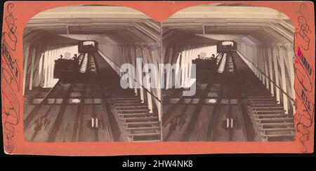 Art Inspired by Group of 3 Stereograph views of Bridges and Railways at Niagara, 1860s–90s, stampe in argento albume, supporti circa: 8,9 x 17,8 cm (3 1/2 x 7 in.), fotografie, Unknown, opere classiche modernizzate da Artotop con un tuffo di modernità. Forme, colore e valore, impatto visivo accattivante sulle emozioni artistiche attraverso la libertà delle opere d'arte in modo contemporaneo. Un messaggio senza tempo che persegue una nuova direzione selvaggiamente creativa. Artisti che si rivolgono al supporto digitale e creano l'NFT Artotop Foto Stock