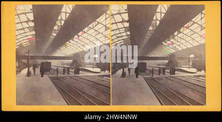 Art Inspired by Group of 6 Early Stereograph views of Birmingham, England, 1860s–80s, stampe in argento albume, supporti: 8,5 x 17 cm (3 3/8 x 6 11/16 in.), fotografie, Unknown (British, opere classiche modernizzate da Artotop con un tuffo di modernità. Forme, colore e valore, impatto visivo accattivante sulle emozioni artistiche attraverso la libertà delle opere d'arte in modo contemporaneo. Un messaggio senza tempo che persegue una nuova direzione selvaggiamente creativa. Artisti che si rivolgono al supporto digitale e creano l'NFT Artotop Foto Stock