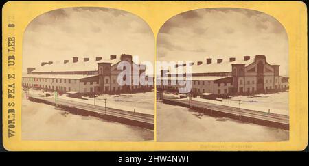 Art Inspired by Group of 11 Stereograph views of the World Peace Jubilees 1869 and 1872, Boston, Massachusetts, Stati Uniti d'America, 1850s–1910s, stampe in argento albume, supporti circa: Da 8,1 x 17,3 cm (3 3/16 x 6 13/16 poll.) a 8,7 x 17,7 cm (3 7/16 x 6 15/16 poll.), fotografie, opere classiche modernizzate da Artotop con un tocco di modernità. Forme, colore e valore, impatto visivo accattivante sulle emozioni artistiche attraverso la libertà delle opere d'arte in modo contemporaneo. Un messaggio senza tempo che persegue una nuova direzione selvaggiamente creativa. Artisti che si rivolgono al supporto digitale e creano l'NFT Artotop Foto Stock