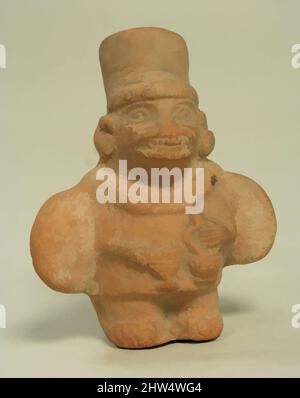 L'arte ispirata a Single Spout (ai-APEC) Figura bottiglia, 4th–7th secolo, Perù, Moche, ceramica, Altezza 4-1/2 poll. (11,43 cm), Ceramics-Containers, opere classiche modernizzate da Artotop con un tuffo di modernità. Forme, colore e valore, impatto visivo accattivante sulle emozioni artistiche attraverso la libertà delle opere d'arte in modo contemporaneo. Un messaggio senza tempo che persegue una nuova direzione selvaggiamente creativa. Artisti che si rivolgono al supporto digitale e creano l'NFT Artotop Foto Stock