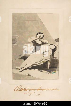 Arte ispirata al piatto 9 di 'Los Caprichos': Tantalo (Tantalo.), 1799, acquaforte e brunita acquatinta, piatto: 8 1/16 x 5 7/8 poll. (20,5 x 15 cm), Prints, Goya (Francisco de Goya y Lucientes) (spagnolo, Fuendetodos 1746–1828 Bordeaux, opere classiche modernizzate da Artotop con un tuffo di modernità. Forme, colore e valore, impatto visivo accattivante sulle emozioni artistiche attraverso la libertà delle opere d'arte in modo contemporaneo. Un messaggio senza tempo che persegue una nuova direzione selvaggiamente creativa. Artisti che si rivolgono al supporto digitale e creano l'NFT Artotop Foto Stock