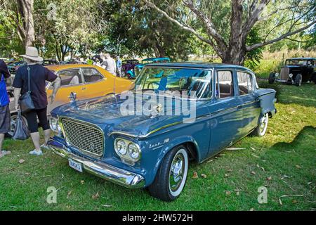 1960s berlina Studebaker Lark VIII Cruiser in mostra a Tamworth Australia. Foto Stock