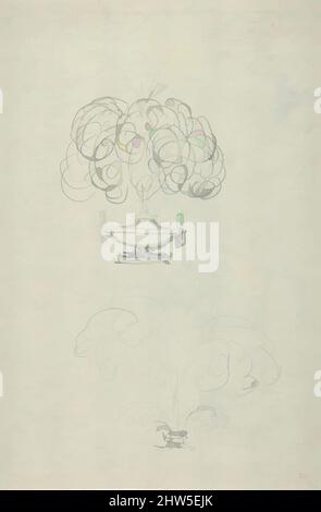 Arte ispirata dal Design per una lampada ad olio pirogico (recto); bozzetti per una lampada ad olio e vaso (verso), ca. 1770–90, grafite, 6 7/16 x 9 11/16 poll. (16,4 x 24,6 cm), disegni, Anonimo, Francese, 18th secolo, Opere classiche modernizzate da Artotop con un tocco di modernità. Forme, colore e valore, impatto visivo accattivante sulle emozioni artistiche attraverso la libertà delle opere d'arte in modo contemporaneo. Un messaggio senza tempo che persegue una nuova direzione selvaggiamente creativa. Artisti che si rivolgono al supporto digitale e creano l'NFT Artotop Foto Stock