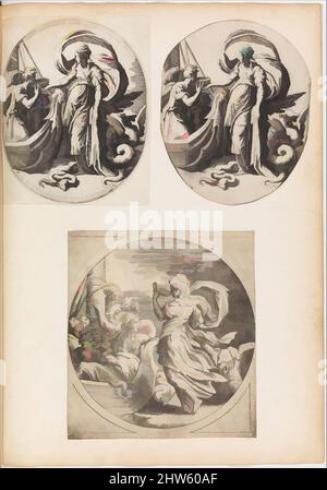 Arte ispirata a Circe e ai compagni di Ulisse, metà 1540s, incisione, stampe, Giulio Bonasone Attivo Roma e Bologna, 1531–dopo il 1576), dopo Parmigianino (Girolamo Francesco Maria Mazzola) (Parma 1503–1540 Casalmaggiore), in Mariette Album, folio 79, in basso, Opere classiche modernizzate da Artotop con un tocco di modernità. Forme, colore e valore, impatto visivo accattivante sulle emozioni artistiche attraverso la libertà delle opere d'arte in modo contemporaneo. Un messaggio senza tempo che persegue una nuova direzione selvaggiamente creativa. Artisti che si rivolgono al supporto digitale e creano l'NFT Artotop Foto Stock