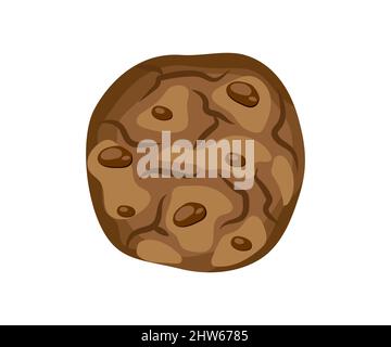 Illustrazione vettoriale dei biscotti al cioccolato Illustrazione Vettoriale