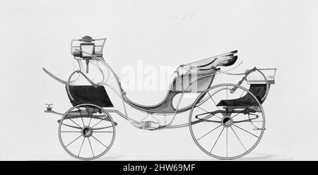 Arte ispirata dal Design per la primavera 8 Victoria, n. 4078, 1890, inchiostro nero e penna acquerello e gouache con inchiostro arabo gommoso e metallico, piastra: 5 1/2 x 9 1/4 pollici (14 x 23,5 cm), disegni, Herman Stahmer (americano, 1857–1894), Brewster & Company History fondata nel 1810 da James, opere classiche modernizzate da Artotop con un tuffo di modernità. Forme, colore e valore, impatto visivo accattivante sulle emozioni artistiche attraverso la libertà delle opere d'arte in modo contemporaneo. Un messaggio senza tempo che persegue una nuova direzione selvaggiamente creativa. Artisti che si rivolgono al supporto digitale e creano l'NFT Artotop Foto Stock