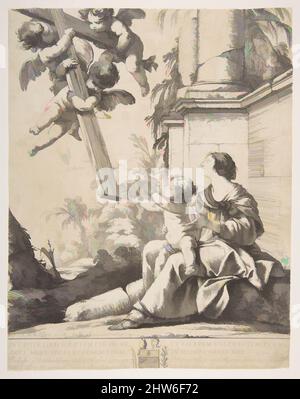 Arte ispirata da Vergine e Bambino con Angeli, 1639, Etching; secondo stato (?) Di tre (Robert-Dumesnil), foglio: 10 13/16 x 8 1/2 poll. (27,5 x 21,6 cm), Prints, Laurent de la Hyre (francese, Parigi 1606–1656 Parigi, opere classiche modernizzate da Artotop con un tocco di modernità. Forme, colore e valore, impatto visivo accattivante sulle emozioni artistiche attraverso la libertà delle opere d'arte in modo contemporaneo. Un messaggio senza tempo che persegue una nuova direzione selvaggiamente creativa. Artisti che si rivolgono al supporto digitale e creano l'NFT Artotop Foto Stock