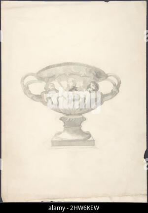 Arte ispirata da Vase, 19th secolo, inchiostro e acquerello, Anonimo, britannico, 19th secolo, opere classiche modernizzate da Artotop con un tuffo di modernità. Forme, colore e valore, impatto visivo accattivante sulle emozioni artistiche attraverso la libertà delle opere d'arte in modo contemporaneo. Un messaggio senza tempo che persegue una nuova direzione selvaggiamente creativa. Artisti che si rivolgono al supporto digitale e creano l'NFT Artotop Foto Stock