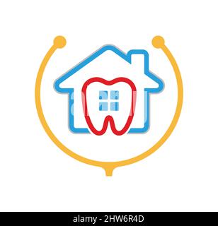 Disegno del logo pediatrico per odontoiatria formato eps , adatto per le vostre esigenze di design, logo, illustrazione, animazione, ecc. Illustrazione Vettoriale