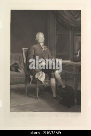 Arte ispirata dal Ritratto di Charles Maurice de Talleyrand-Périgord, dopo il 1808, incisione con incisione; terzo stato di tre, immagine: 19 3/4 x 13 9/16 pollici. (50,1 x 34,5 cm), Prints, Auguste Gaspard Louis Boucher Desnoyers (francese, Parigi 1779–1857 Parigi), dopo il barone Franois Gérard (, opere classiche modernizzate da Artotop con un tuffo di modernità. Forme, colore e valore, impatto visivo accattivante sulle emozioni artistiche attraverso la libertà delle opere d'arte in modo contemporaneo. Un messaggio senza tempo che persegue una nuova direzione selvaggiamente creativa. Artisti che si rivolgono al supporto digitale e creano l'NFT Artotop Foto Stock