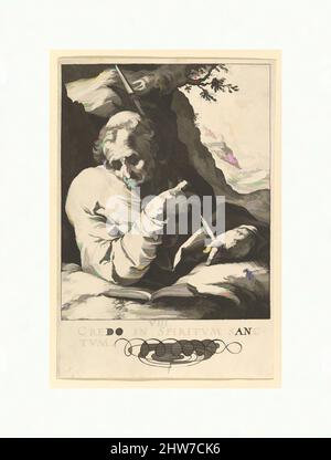 Arte ispirata da San Matteo, da Cristo, dagli Apostoli e da San Paolo con il Credo, ca. 1589, incisione, foglio: 6 x 4 1/8 poll. (15,2 x 10,4 cm), Prints, Hendrick Goltzius (Netherlandish, Mühlbracht 1558–1617 Haarlem, opere classiche modernizzate da Artotop con un tocco di modernità. Forme, colore e valore, impatto visivo accattivante sulle emozioni artistiche attraverso la libertà delle opere d'arte in modo contemporaneo. Un messaggio senza tempo che persegue una nuova direzione selvaggiamente creativa. Artisti che si rivolgono al supporto digitale e creano l'NFT Artotop Foto Stock