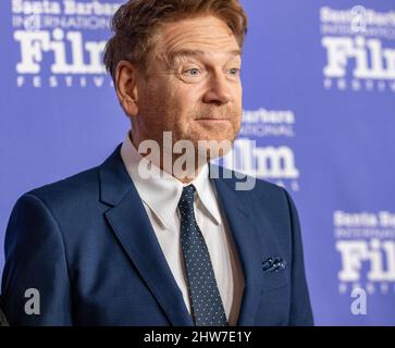 Santa Barbara, Stati Uniti. 03rd Mar 2022. Arrivi di Red Carpet, Kenneth Branagh, “Belfast”. Il Festival Internazionale del Film di Santa Barbara 37th ha ricevuto i premi Directors of the Year al Teatro Arlington di Santa Barbara, California, 3 marzo 2022. (Foto di Rod Rolle/Sipa USA) Credit: Sipa USA/Alamy Live News Foto Stock