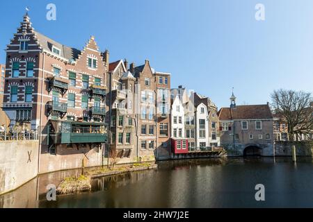 Delfshaven storico, un vecchio porto vicino al centro di Rotterdam Foto Stock