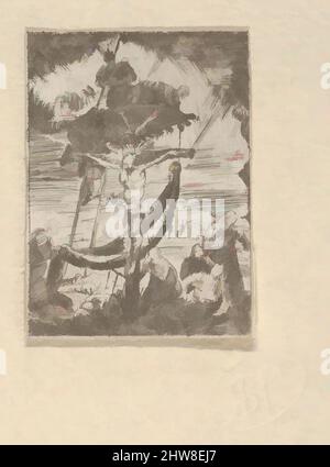 Intérieur de Paysans (Peasant interior), 1850, Etching; second state of two (Van Gelder), Mount: 4 5/16 × 6 in. (11 × 15.3 cm), Prints, Rodolphe Bresdin (French, Montrelais 1822–1885 Sèvres) Stock Photo