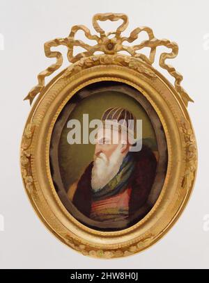 Arte ispirata da Ali Pasha (nato circa 1741, morto 1822), 1822, Avorio, ovale, 4 1/8 x 3 1/4 poll. (105 x 84 mm), Miniatures, Jacob Ritter von Hartmann (tedesco, 1795–1873, opere classiche modernizzate da Artotop con un tocco di modernità. Forme, colore e valore, impatto visivo accattivante sulle emozioni artistiche attraverso la libertà delle opere d'arte in modo contemporaneo. Un messaggio senza tempo che persegue una nuova direzione selvaggiamente creativa. Artisti che si rivolgono al supporto digitale e creano l'NFT Artotop Foto Stock