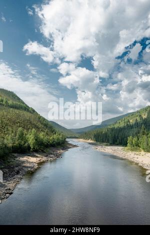 Fortymiglio River, Alaska centrale orientale; Alaska Foto Stock