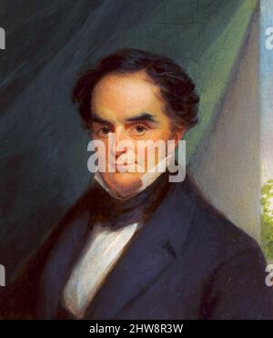 Daniel Webster. Ritratto del politico americano e Segretario di Stato, Daniel Webster (1782-1852) di George Linen, olio su tavola, c. 1839 Foto Stock