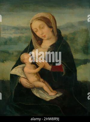 Arte ispirata a Virgin and Child, secondo quarto del 16th secolo, olandese, olio su legno, 5 1/8 x 4 poll. (13 x 10,2 cm), dipinti, Netherlandh, opere classiche modernizzate da Artotop con un tocco di modernità. Forme, colore e valore, impatto visivo accattivante sulle emozioni artistiche attraverso la libertà delle opere d'arte in modo contemporaneo. Un messaggio senza tempo che persegue una nuova direzione selvaggiamente creativa. Artisti che si rivolgono al supporto digitale e creano l'NFT Artotop Foto Stock