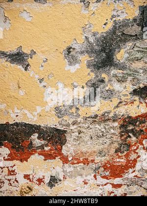 Primo piano di un muro di shabby - perfetto per lo sfondo Foto Stock