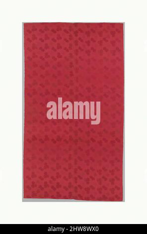 Arte ispirata da Panel, fine 19th-inizio 20th secolo, cinese, seta rossa., altezza: 287,7 cm., tessuti, Cinese, dinastia Qing, opere classiche modernizzate da Artotop con un tuffo di modernità. Forme, colore e valore, impatto visivo accattivante sulle emozioni artistiche attraverso la libertà delle opere d'arte in modo contemporaneo. Un messaggio senza tempo che persegue una nuova direzione selvaggiamente creativa. Artisti che si rivolgono al supporto digitale e creano l'NFT Artotop Foto Stock