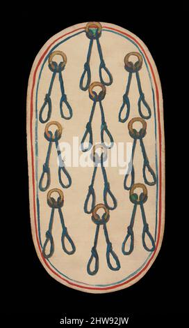 Arte ispirata a 10 di Nooses, dalle carte da gioco Cloisters, ca. 1475–80, prodotto in territori della Borgogna, Paesi Bassi del Sud, carta (quattro strati di cartoncino) con penna e inchiostro, vernice opaca, smalti, argento e oro applicati, 5 3/16 x 2 3/4 pollici. (13,2 x 7 cm), Miscellaneous-Paper, opere classiche modernizzate da Artotop con un tuffo di modernità. Forme, colore e valore, impatto visivo accattivante sulle emozioni artistiche attraverso la libertà delle opere d'arte in modo contemporaneo. Un messaggio senza tempo che persegue una nuova direzione selvaggiamente creativa. Artisti che si rivolgono al supporto digitale e creano l'NFT Artotop Foto Stock