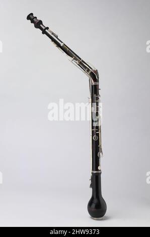 Arte ispirata da English Horn, ca. 1860–70, Vienna, Austria, nichel-argento, legno di bosso, L. 78,6 cm (30-15/16 in.), Aerophone-Reed Vibrated-Double Reed, Successori di Johann Tobias Uhlmann (1776–1838, opere classiche modernizzate da Artotop con un tuffo di modernità. Forme, colore e valore, impatto visivo accattivante sulle emozioni artistiche attraverso la libertà delle opere d'arte in modo contemporaneo. Un messaggio senza tempo che persegue una nuova direzione selvaggiamente creativa. Artisti che si rivolgono al supporto digitale e creano l'NFT Artotop Foto Stock