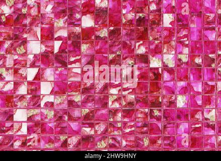 Sfondo a mosaico dipinto a mano. L'inchiostro alcolico macchia creativa superficie marmorizzata con particelle di lamina d'oro. Astratto blot o splash. Brigata di vernici a flusso libero Foto Stock