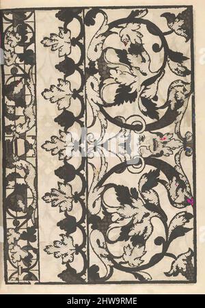 Arte ispirata a disegni e stampe, Libri stampe ornamento e architettura, splendido delle virtuose giovani, pagina 9 (recto), Designer, Publisher, opere classiche modernizzate da Artotop con un tuffo di modernità. Forme, colore e valore, impatto visivo accattivante sulle emozioni artistiche attraverso la libertà delle opere d'arte in modo contemporaneo. Un messaggio senza tempo che persegue una nuova direzione selvaggiamente creativa. Artisti che si rivolgono al supporto digitale e creano l'NFT Artotop Foto Stock